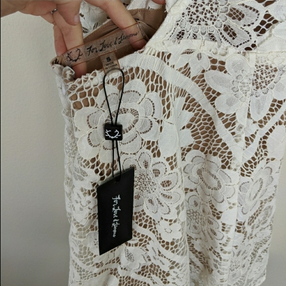 For Love & Lemons Gianna Apron Front Mini Dress Size S - Picture 5 of 9